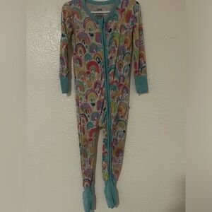 Birdie Bean rainbow bamboo convertible footie